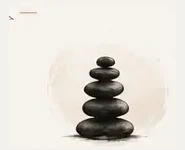 Balanced zen stones